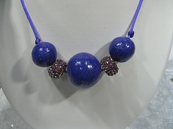 Collier fimo et strass